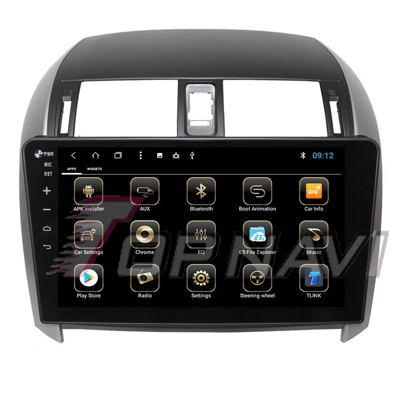 Автомобильный навигатор для Toyota Corolla 2007 2008 2009 2010 2011 2012 2013 ''Android 10 1 Topnavi