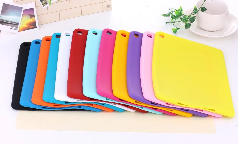 Яркие цвета мягкие прозрачные силиконовые резиновые ТПУ чехол для iPad Air Air2
