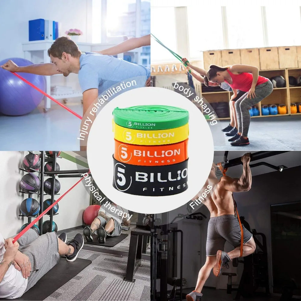 Pull Up Assist Bands Resistance for Stretch & Power Training Heavy Duty Exercise Stretching Pilates Yoga | Спорт и развлечения