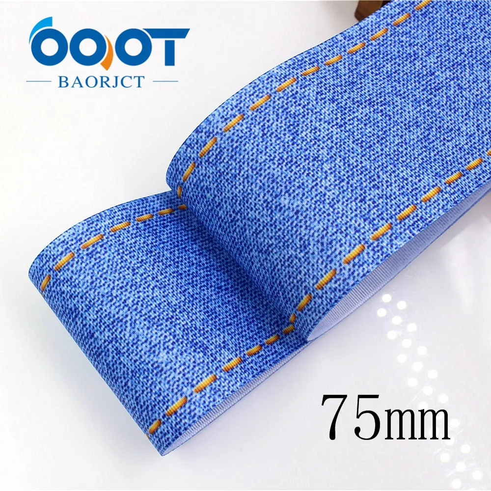 OOOT BAORJCT G-18524-298, 10 двор 25/38 мм джинсы серии печатных корсажные ленты, Аксессуары для волос материал Свадебная подарочная упаковка
