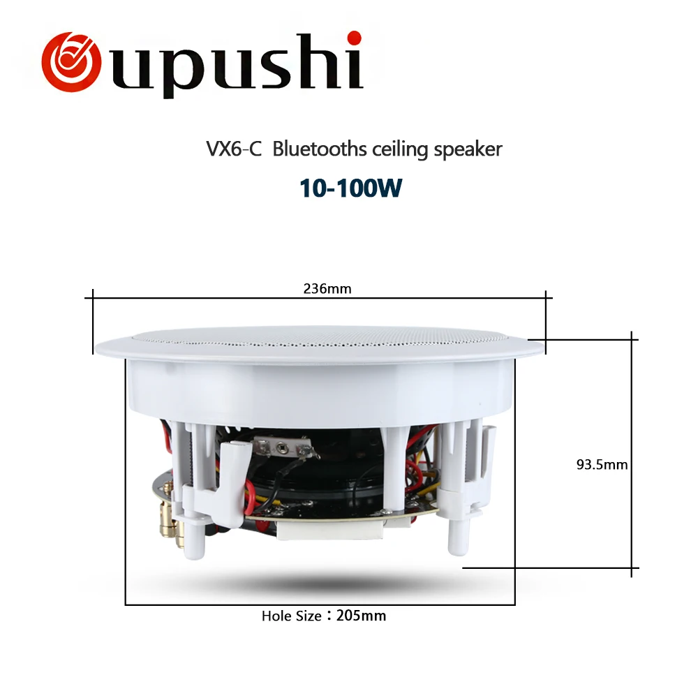 OUPUSHI VX6 C bluetooth потолочный динамик 10 100 Вт Высокое качество Встроенные динамики