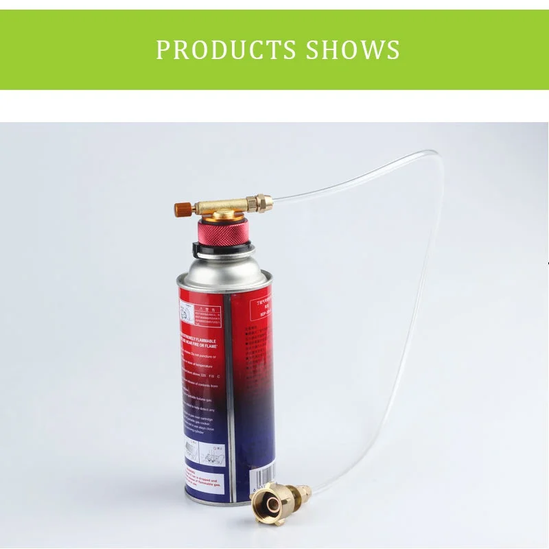 

Outdoor Gas Stove Flat Cylinder tank Coupler Bottle Adapter Save Camping Stove Propane Refill Adapter