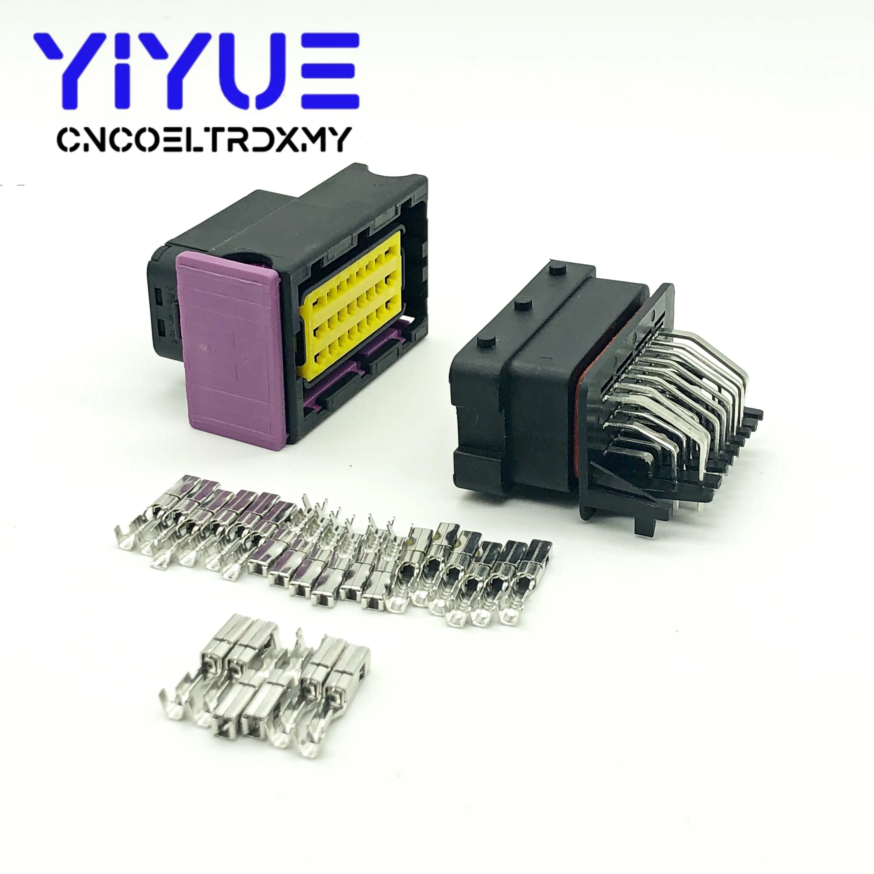 5/10 комплектов FCI ECU коннектор 24 Pin Way черный мужской и женский автомобильный корпус