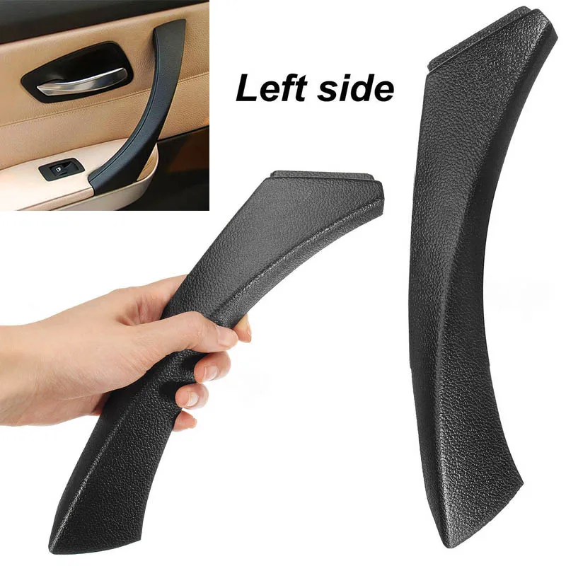 

Black Left Inner Door Panel Handle Outer Cover Trim For BMW 3-Series E90 E91