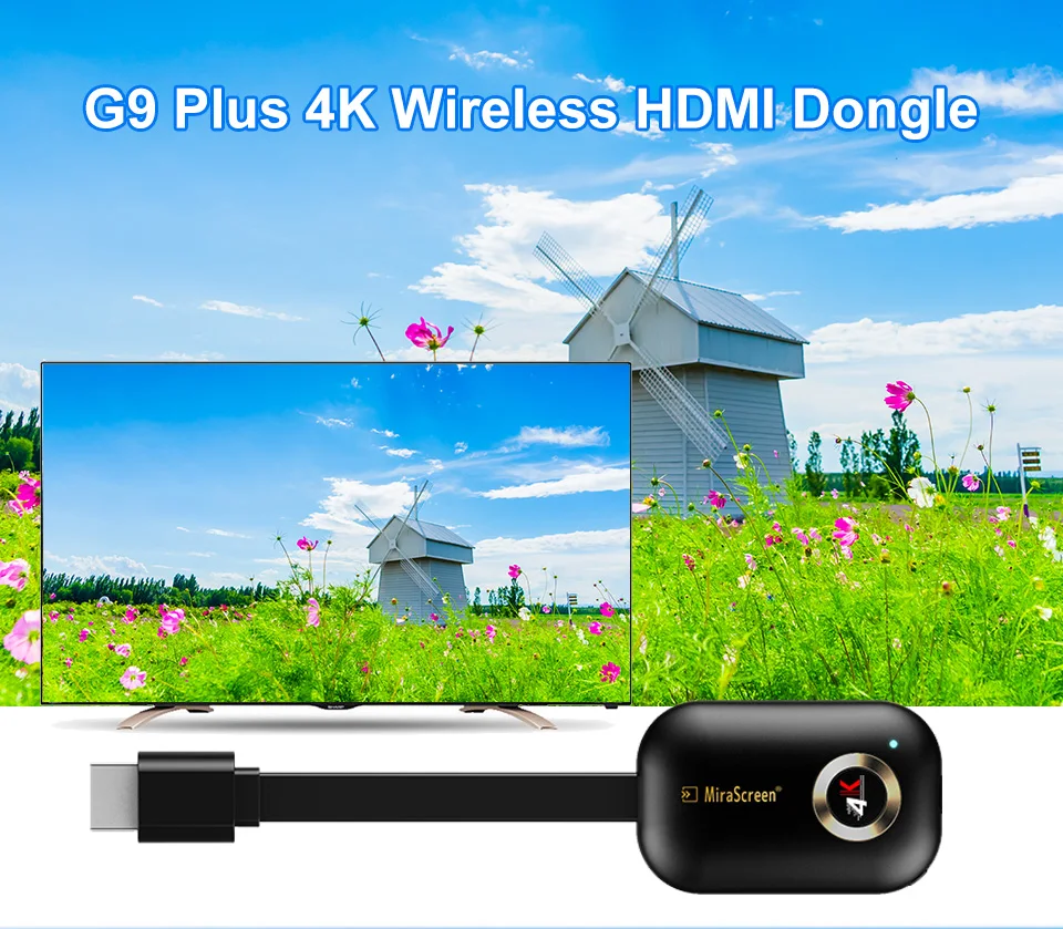 Беспроводной hdmi ключ с дисплеем 2 4 + 5 8 ГГц 4K DLNA Airplay зеркальное отображение экрана