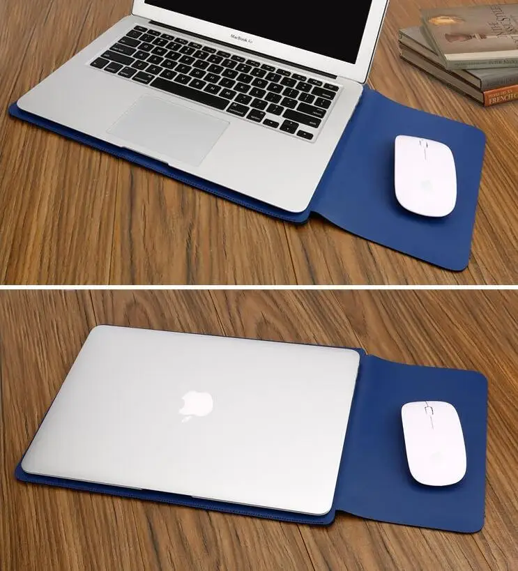 Тонкий рукав из искусственной кожи для Macbook Pro 15 2018 2017 ноутбука лакированная кожа