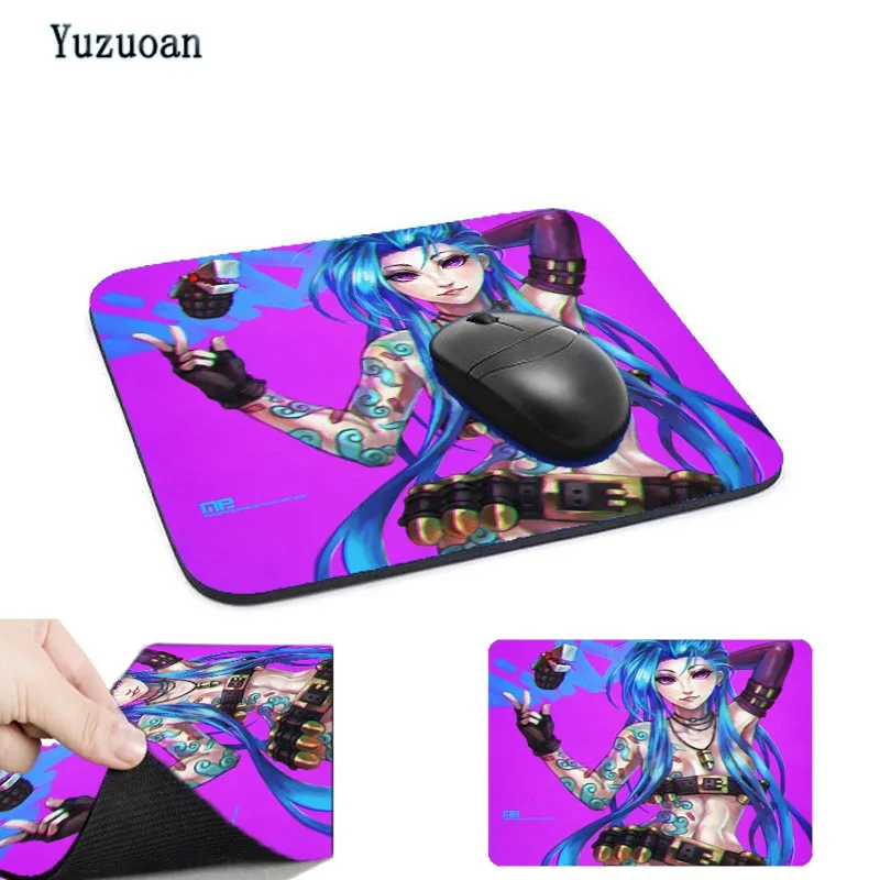 Игровой коврик для мыши Yuzuoan Jinx league of legends большой Самый дешевый компьютерный