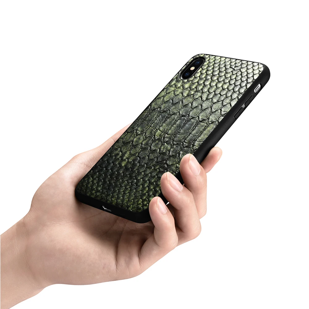 XOOMZ Brand for iPhone XR Case PU Leather Phone cases Python Texture Ultra thin Back Cover |
