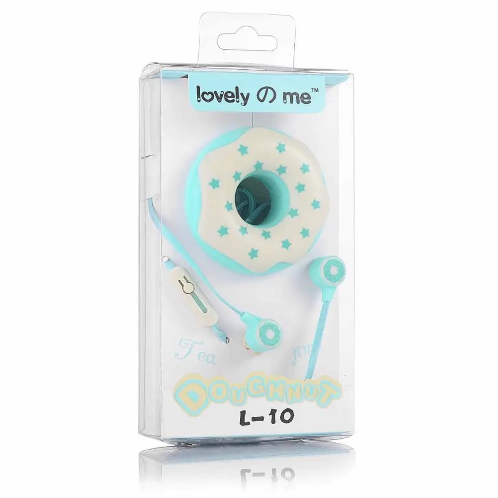 Light Blue Макароны в форме пончика мультяшный наушник Q17 Портативный наушник bluetooth с микрофоном чехол для наушников для iPhone Xiaomi для девочек Малыш MP3 подарки - Цвет: Light Blue