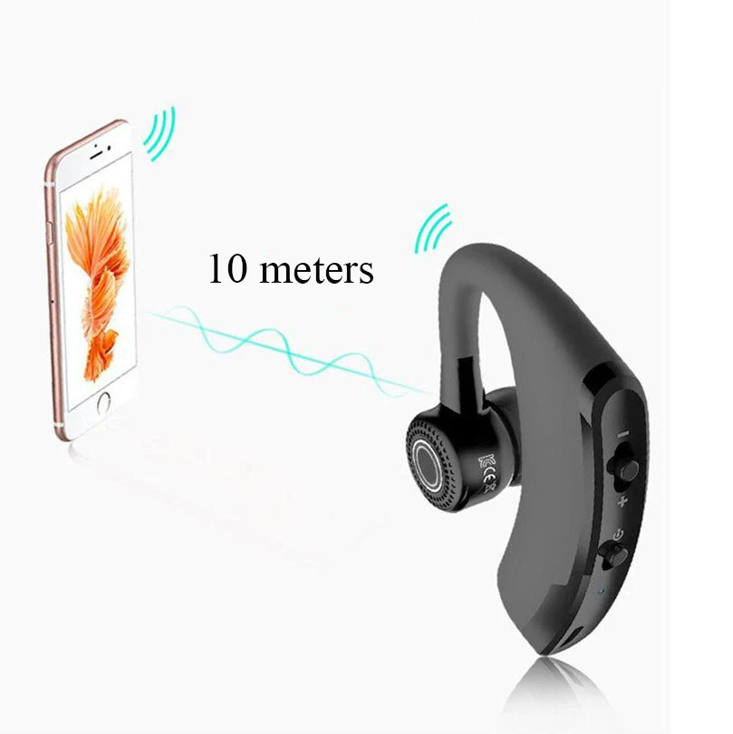 2018 Knotolus Newest V8 Version Of Business Ear-hook Type Earphone Wireless CSR Bluetooth Headset Stereo With Sound Control | Электроника