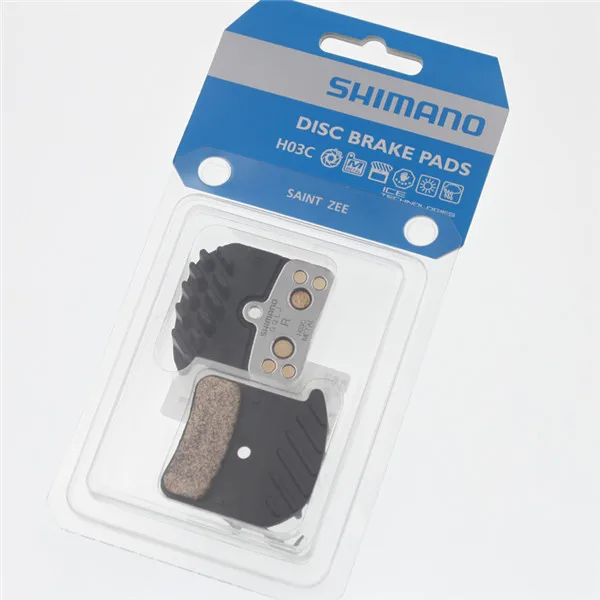 H03C with box Shimano горные велосипеды BR-M640 ST M820 тормозные колодки XT M8020 D01S H01A H03A Смола колодки ZEE M640 H03C металлические колодки - Цвет: H03C with box
