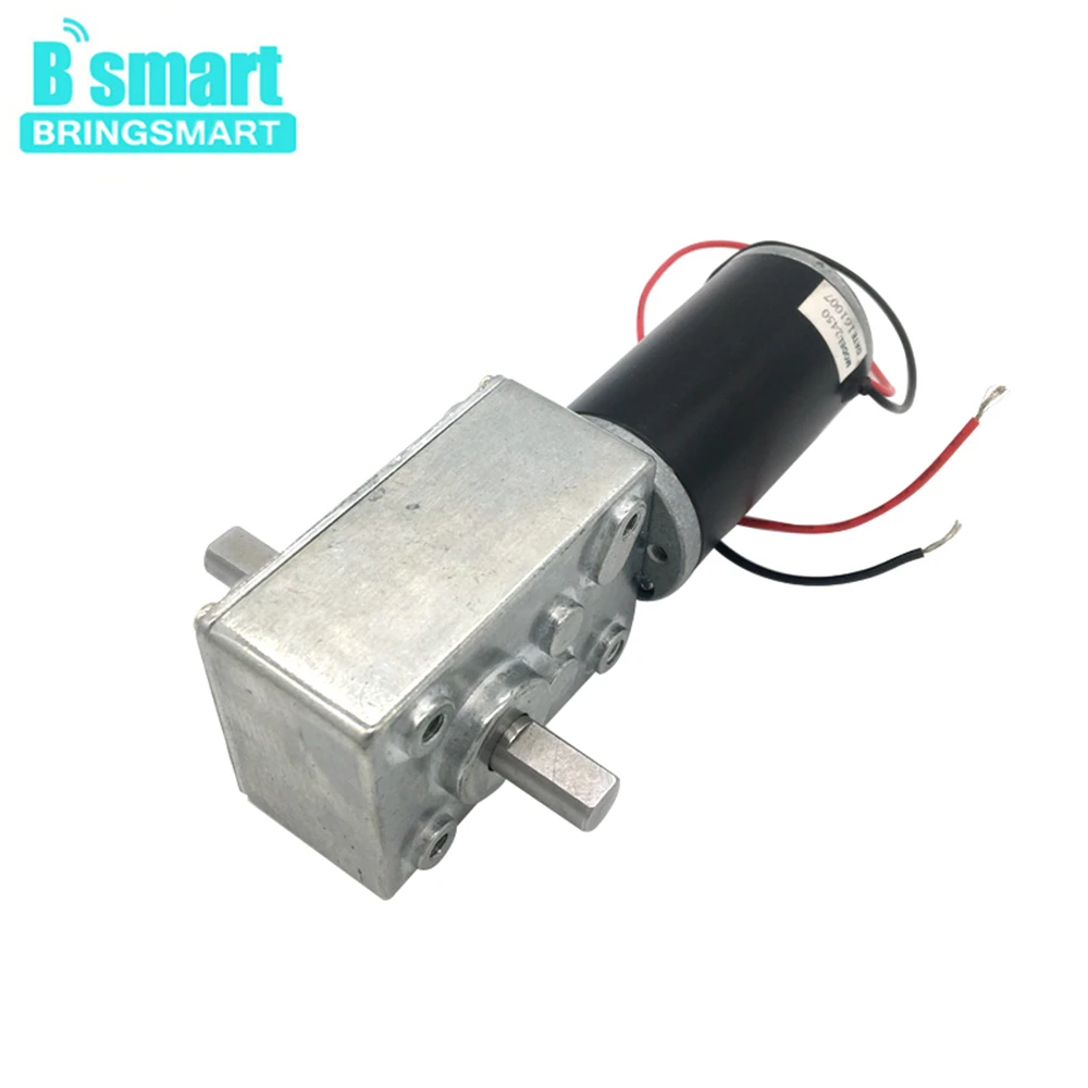Bringsmart 12 В Электрический редуктор ковшовый редуктор 24VDC червячный двигатель с высоким крутящим моментом редуктор обратный редуктор коробка двигателя для DIY A58SW31ZYS