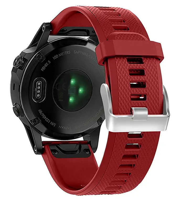 22 мм ремешок для наручных часов Ремешок для Garmin Fenix 5 Смарт-часы быстросъемный силиконовый легкий ремешок для наручных часов Ремешок для Garmin Fenix 5