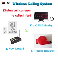 new arrival wireless led queue display restaurant service queue management system