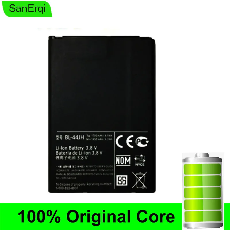SanErqi for LG BL-44JH Battery Mach LS860 Motion 4G MS770 B 
