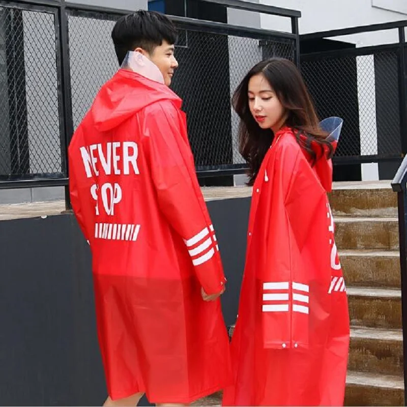WINSTBROK Ladies Raincoat Long Raincoats for Men Waterproof Rain Coat Women Hooded Impermeable Rainwear Jackets Poncho | Дом и сад