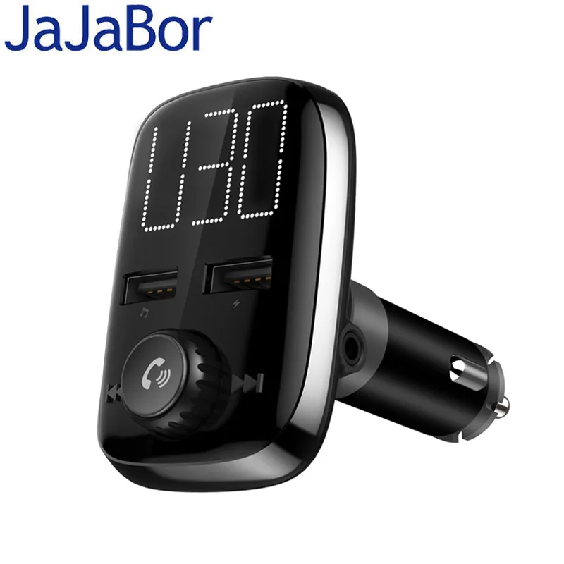 JaJaBor FM передатчик Bluetooth автомобильный комплект громкой связи AUX музыкальный