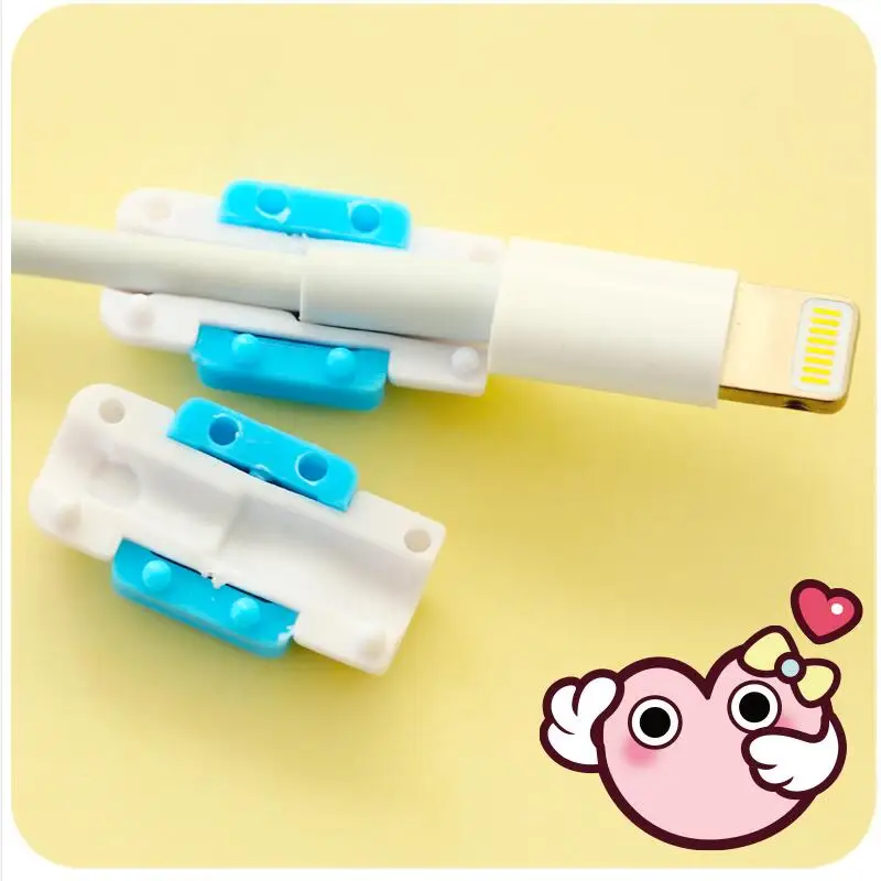 Simple Cute Cable Protector Data Line Cord Protective Case Winder Cover For iPhone USB Color Charging | Электроника