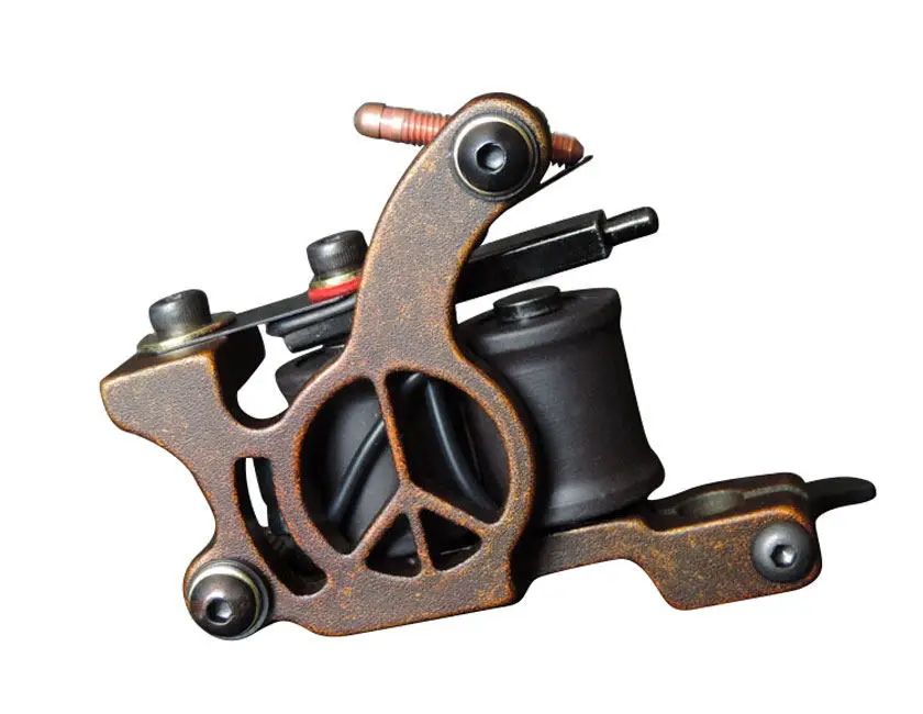 Tattoo Coil Machine Горячие Продажи Проволока резки 10 обмоток татуировки машина для вкладышей и шейдеров черный цвет железа татуировки Поставки - Цвет: Tattoo Coil Machine