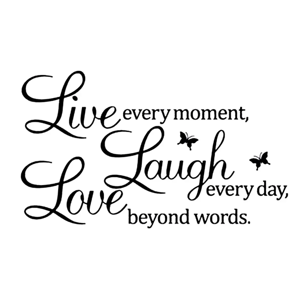 50*70 искусство элегантный фон обои наклейки на стену Live Laugh любовь декоративная