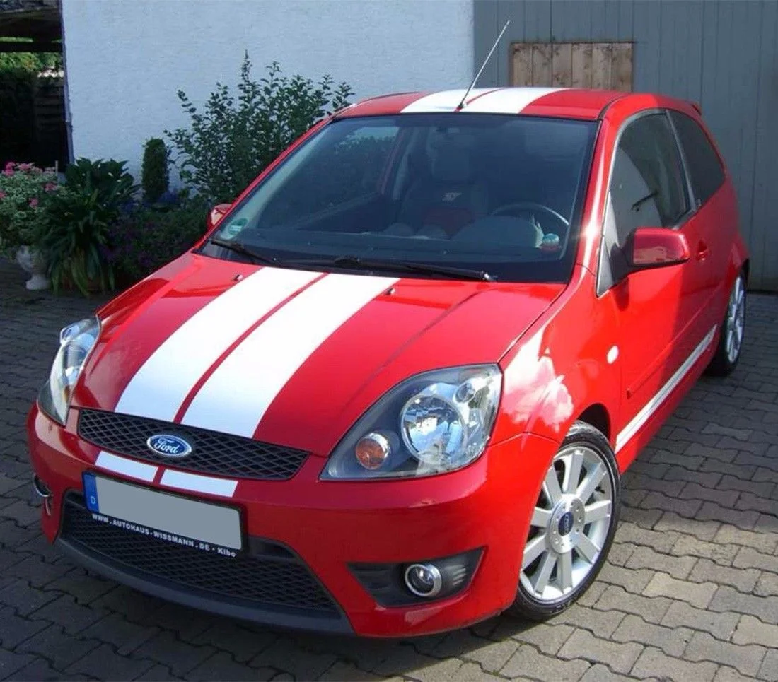 Наклейка в полоску для Ford Fiesta ST RS 2002 2008 наклейка багажника Стайлинг автомобиля на