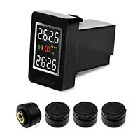 Умный автомобиль TPMS система контроля давления в шинах для Toyota Honda Nissan Mazda с 4 датчиками Беспроводная сигнализация s ЖК-дисплей - Тип: external sensors