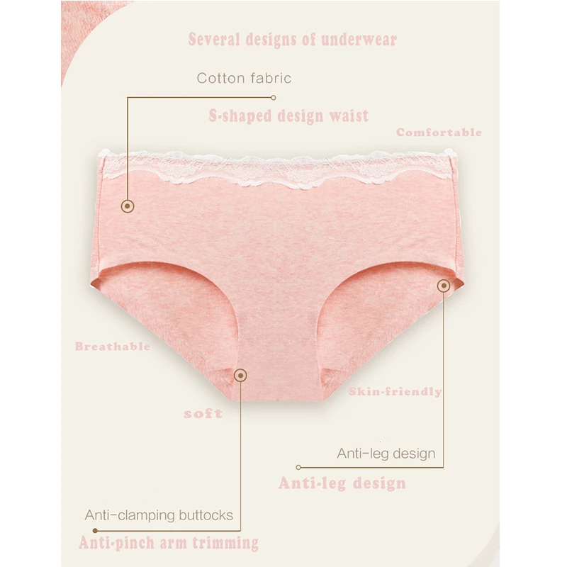 Женское нижнее белье сексуальные трусики кружевные хлопковые шорты трусы