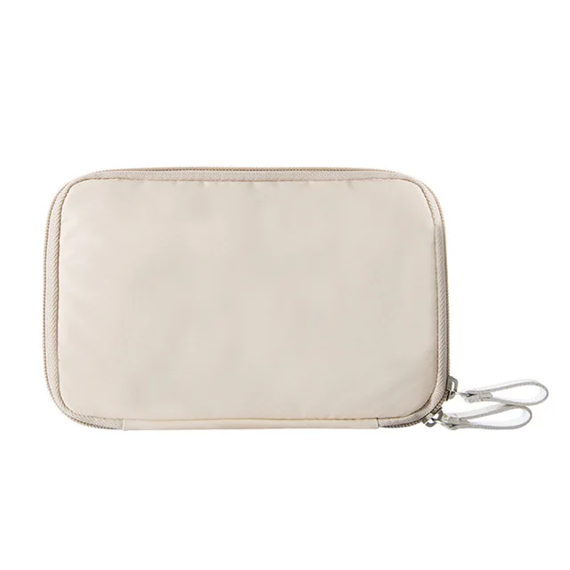 Beige (L) Дорожный кредитный держатель для карт, Обложка для паспорта, банковская карта, защита для паспорта, сумки для визиток, органайзер для документов, женский кошелек - Цвет: Beige (L)