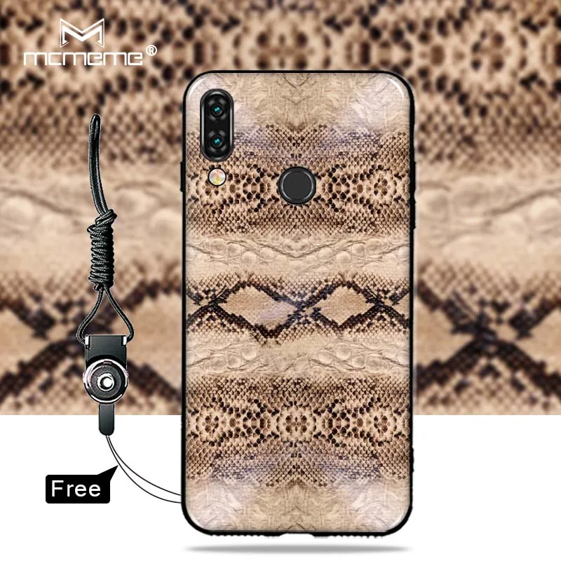 For ASUS Zenfone 5z ZS620KL case Fashion Leopard Pattern Serpentine soft TPU back cover for 5 ZE620KL Gift Hanging rope |