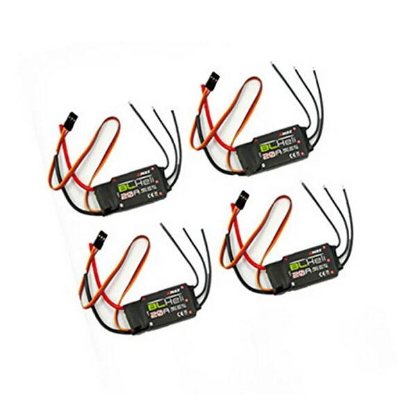 

F16739-4 4 шт. Emax BLHeli прошивки 20A ESC Скорость контроллер 2A/5V BEC для квадрокоптера с дистанционным управлением/Квадрокоптер 2-4s LiPo