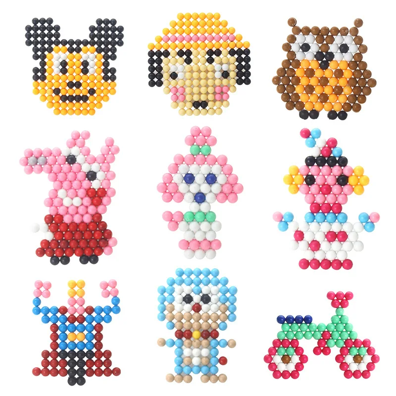 20 цветов Подарочная коробка посылка aquabeads DIY Дети Аква Вода бусины спрей Магия ручной работы 3D головоломки Развивающие игрушки для девочек для детей аква бисер аквабисер аквабитсц для детей бусины