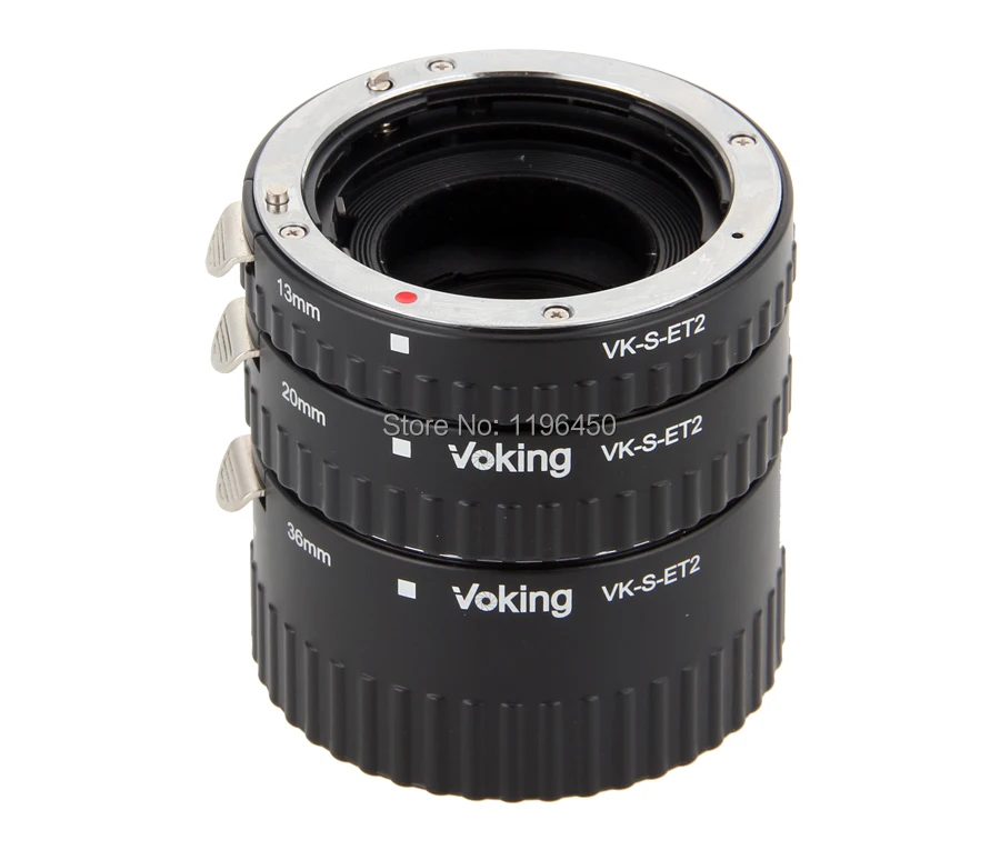 Voking Автофокус металлическое Удлинительное Кольцо макро расширитель VK S ET2 для sony
