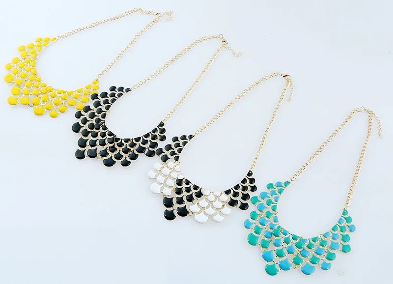 Ожерелье-чокер женское в богемном стиле Массивное колье макси бохо модные