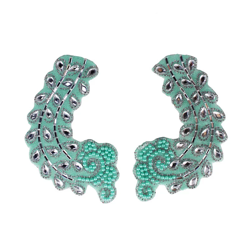 10 пар зеркальных нашивок с помощью утюга бусины стикеры украшения для одежды