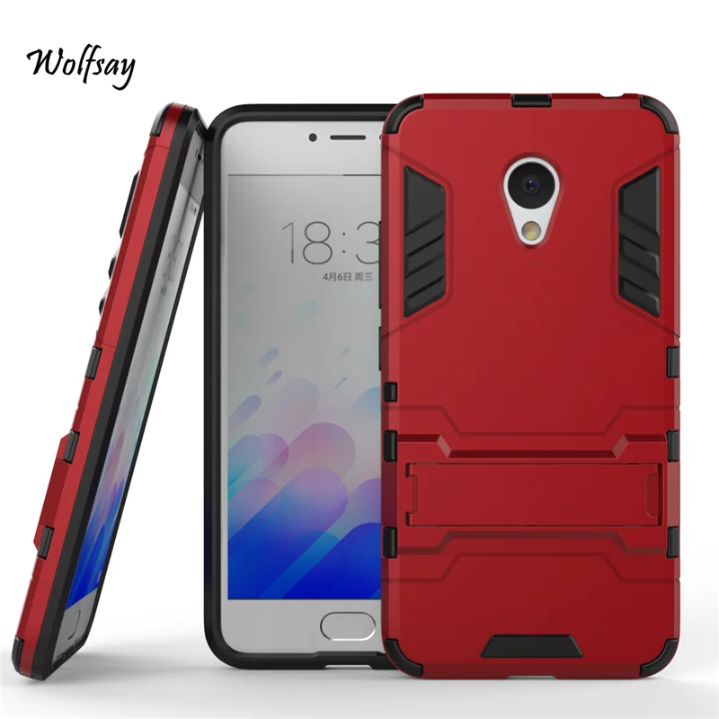 Meizu M3 Note Case Luxury Armor Rubber Hard Back Phone For Cover Meilan 3 Coque Fundas Wolfsay |