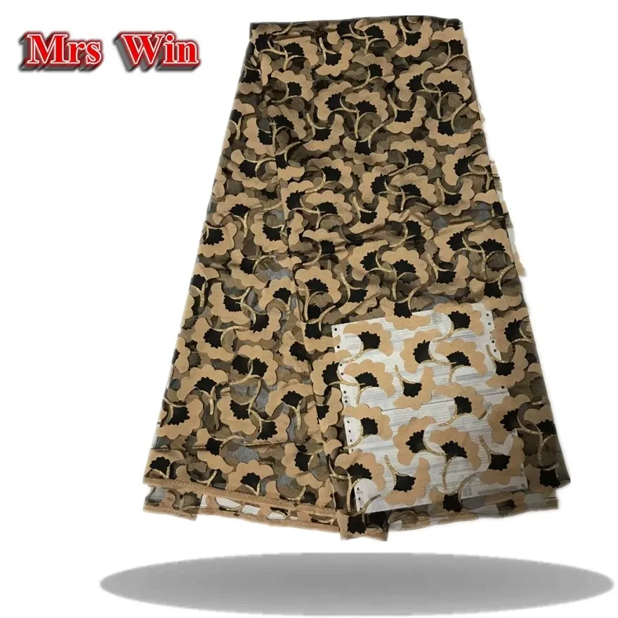 Миссис Win Африканский вышивка высокое качество газ кружево ткань популярные в