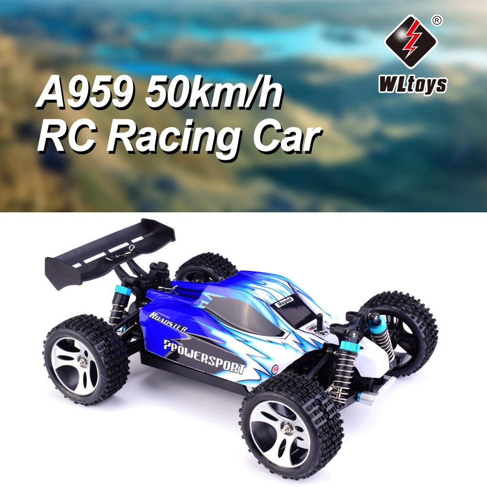 Wltoys A959 2,4G 1:18 Масштаб 4WD RC скоростной автомобиль 50 км/ч пульт дистанционного управления гоночный высокоскоростной ударопрочный внедорожный автомобиль