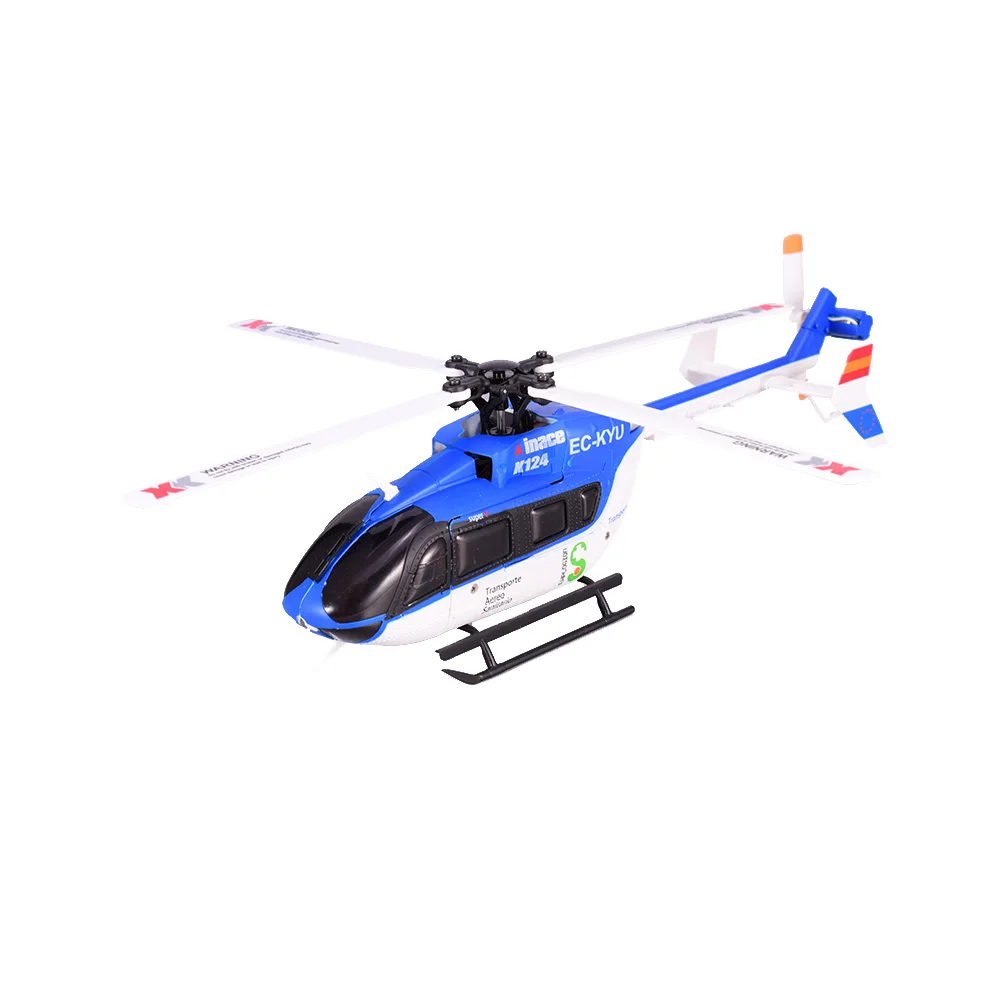 Wltoys XK EC145 K124 6 канальный бесщеточный двигатель RC вертолет 3D 6G система