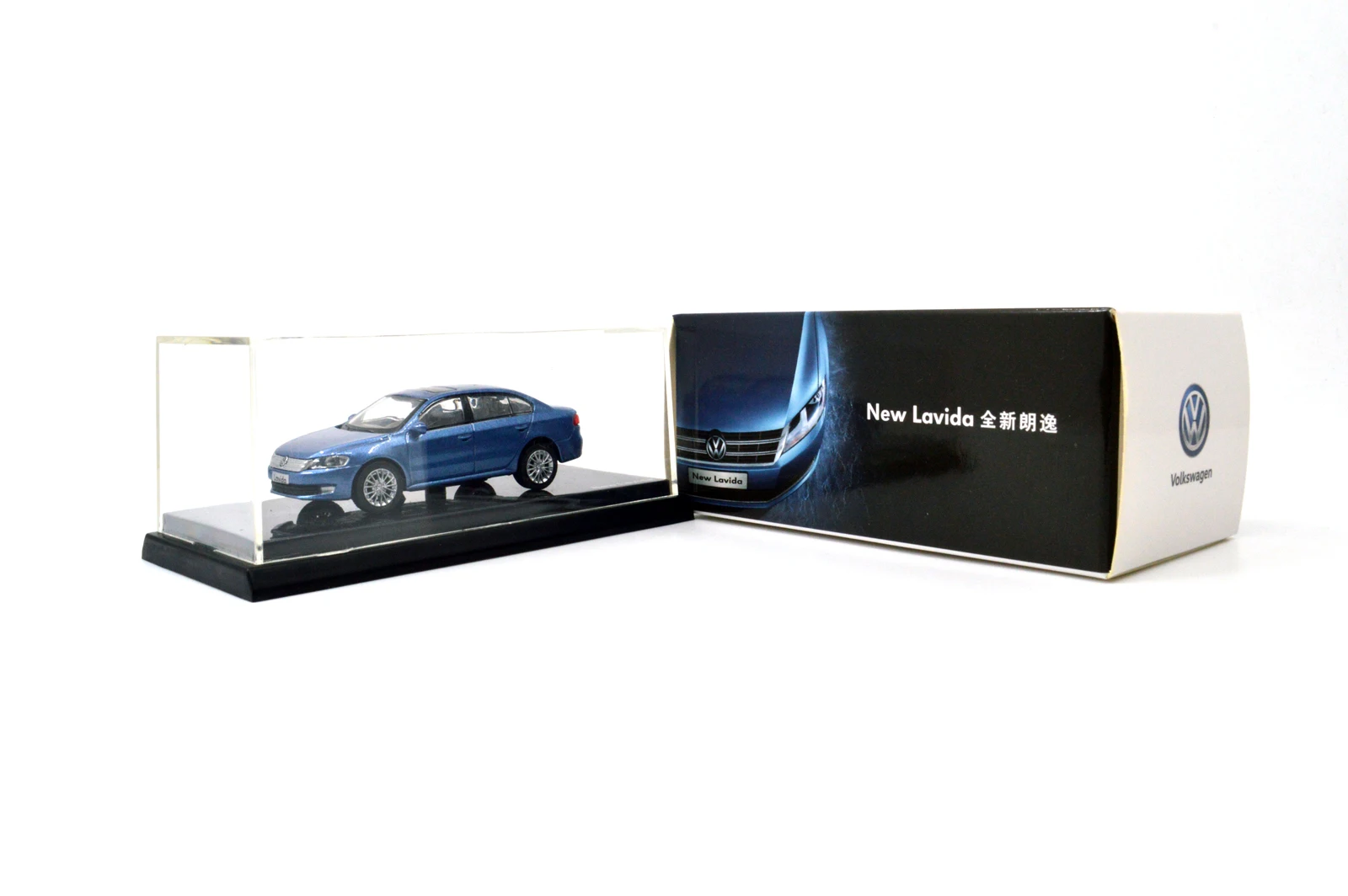 Новинка 1/64 г. VW Lavida Sedan синяя металлическая игрушка под давлением Миниатюрные