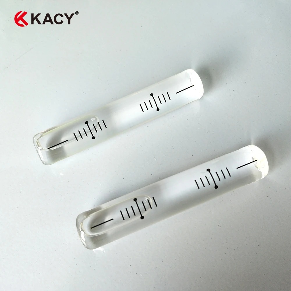 Рекламный Высокоточный стеклянный пузырьковый уровень KACY диаметром 13x72 мм |