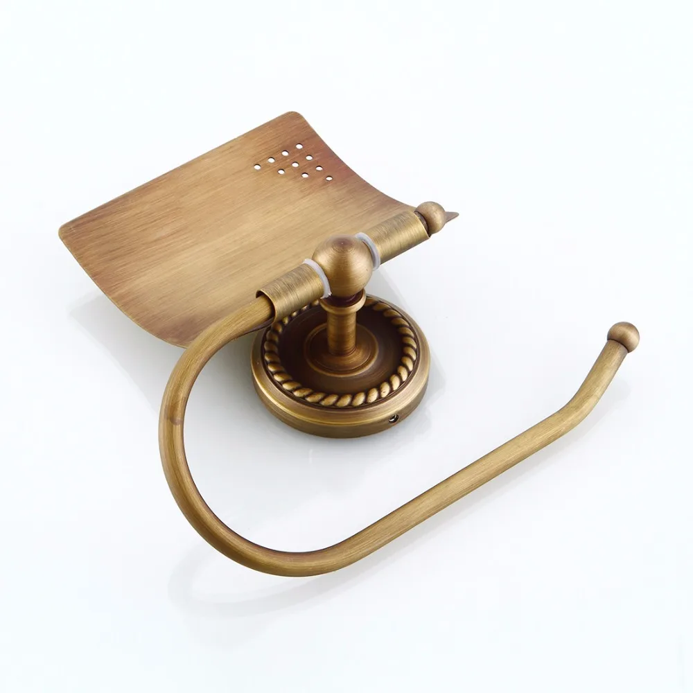 FLG античный латунный держатель для бумаги рулона салфеток латунная конструкция