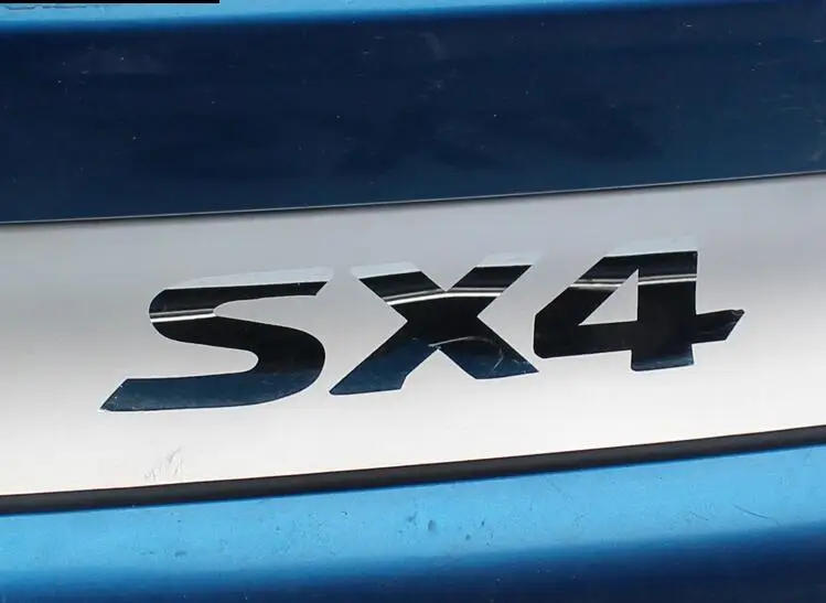 Защитный порог заднего бампера из нержавеющей стали для Suzuki SX4 2007 2016 г. В. Стайлинг