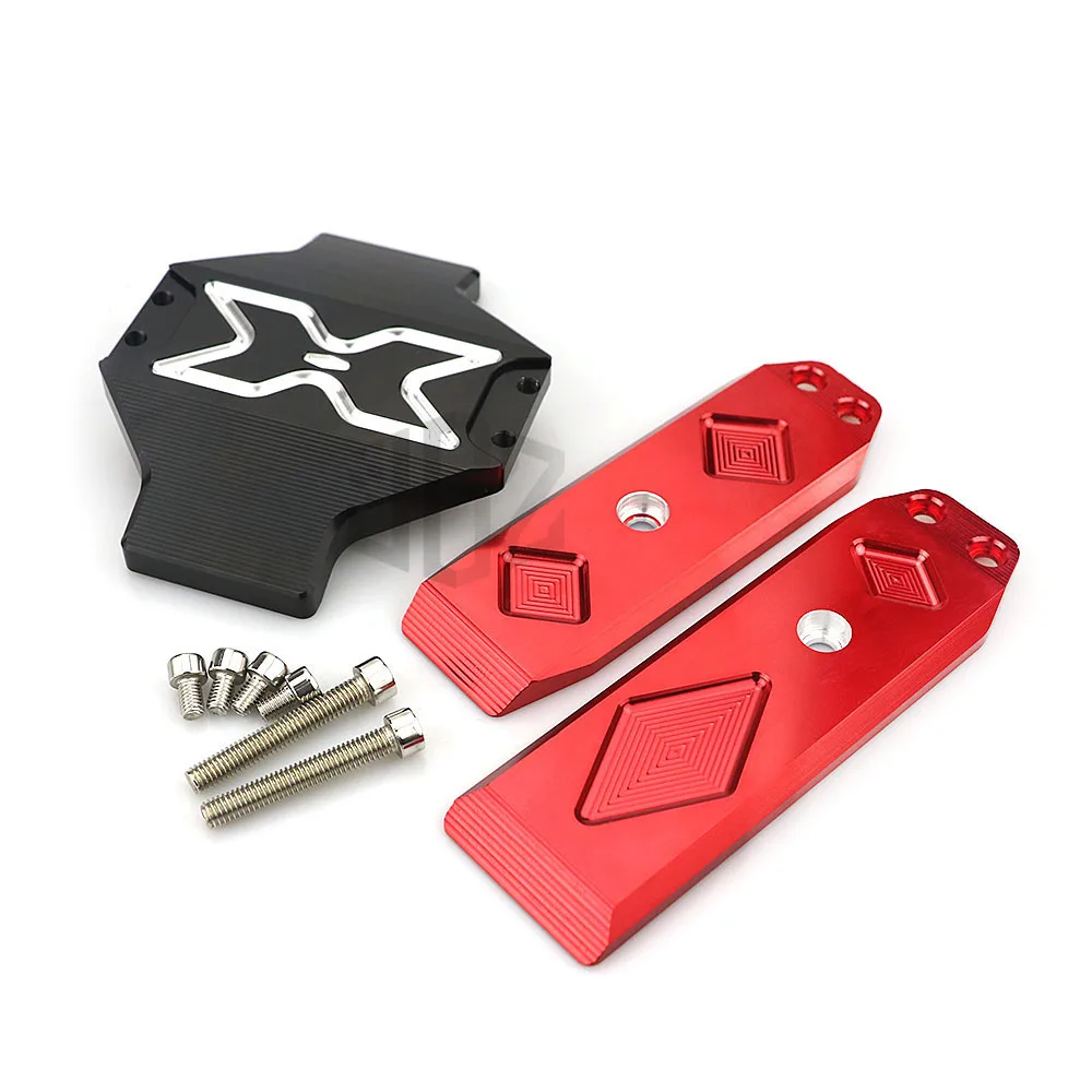 Red Крышка выхлопной трубы мотоцикла CNC алюминиевый глушитель украшения полосы модифицированные аксессуары для HONDA ZOOMER 110X Золотой Красный Серебряный - Цвет: Red