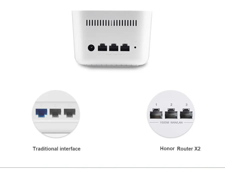 Honor WiFi маршрутизатор X2 1167 Мбит/с 2,4 ГГц 5 ГГц двухдиапазонный беспроводной Wi-Fi 802.11ac приложение дистанционное управление
