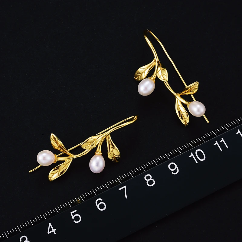 Lotus весело момент Настоящее стерлингового серебра 925 натуральный пресноводный