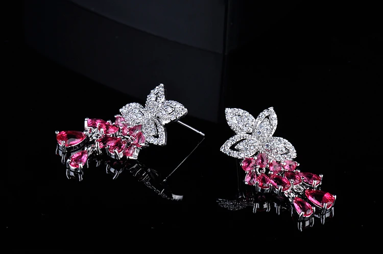 Женский комплект из колье и серёг серебристого цвета|wedding jewelry sets|fashion setjewelry sets |