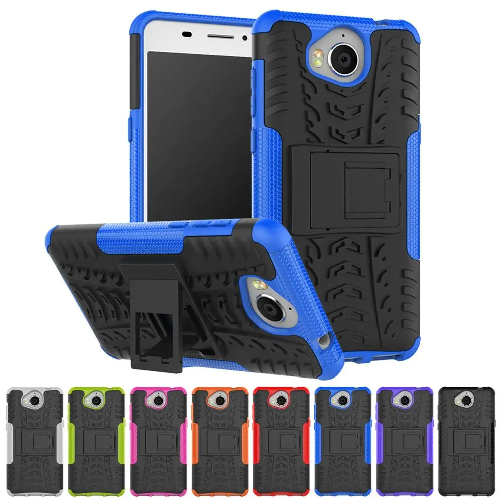 Прочная Броня Kickstand Защитный чехол КРЫШКА ДЛЯ huawei Y5 (2017)/Y6 (2017)|Чехлы-портмоне| |
