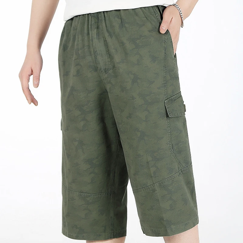 2019 Повседневная Мужская Уличная карман большой грузовой укороченные штаны
