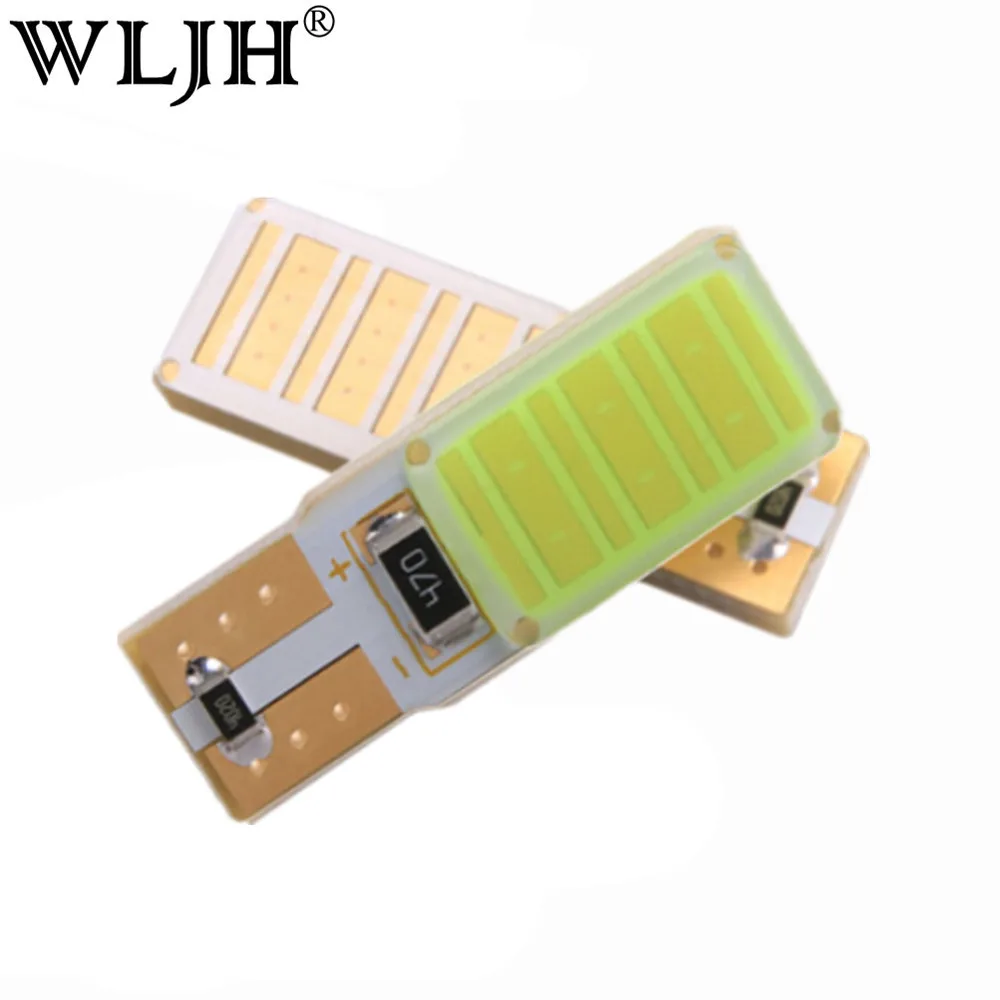 Wljh 2x высокое Мощность Canbus Нет Ошибка LED W5W T10 COB автомобилей лампа Интерьер Парковка свет Внешнее освещение Универсальный Авто светодиодные