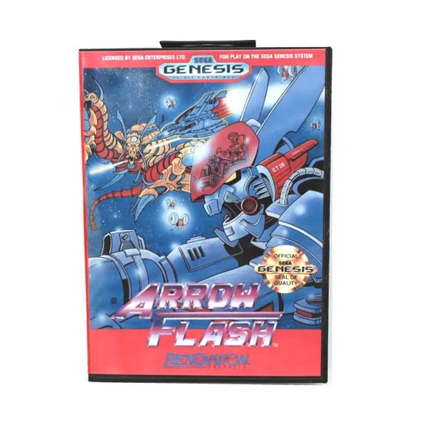 16 бит Sega MD игровой Картридж с розничной коробкой Стрела (DC Comics) флэш карточная